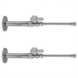 Jaclo 631-2-71-PEW 1/2 Nom Copper x 3/5 O.D Pewter Compression Extension Valve Kit with Contemporary Round Lever Handle 